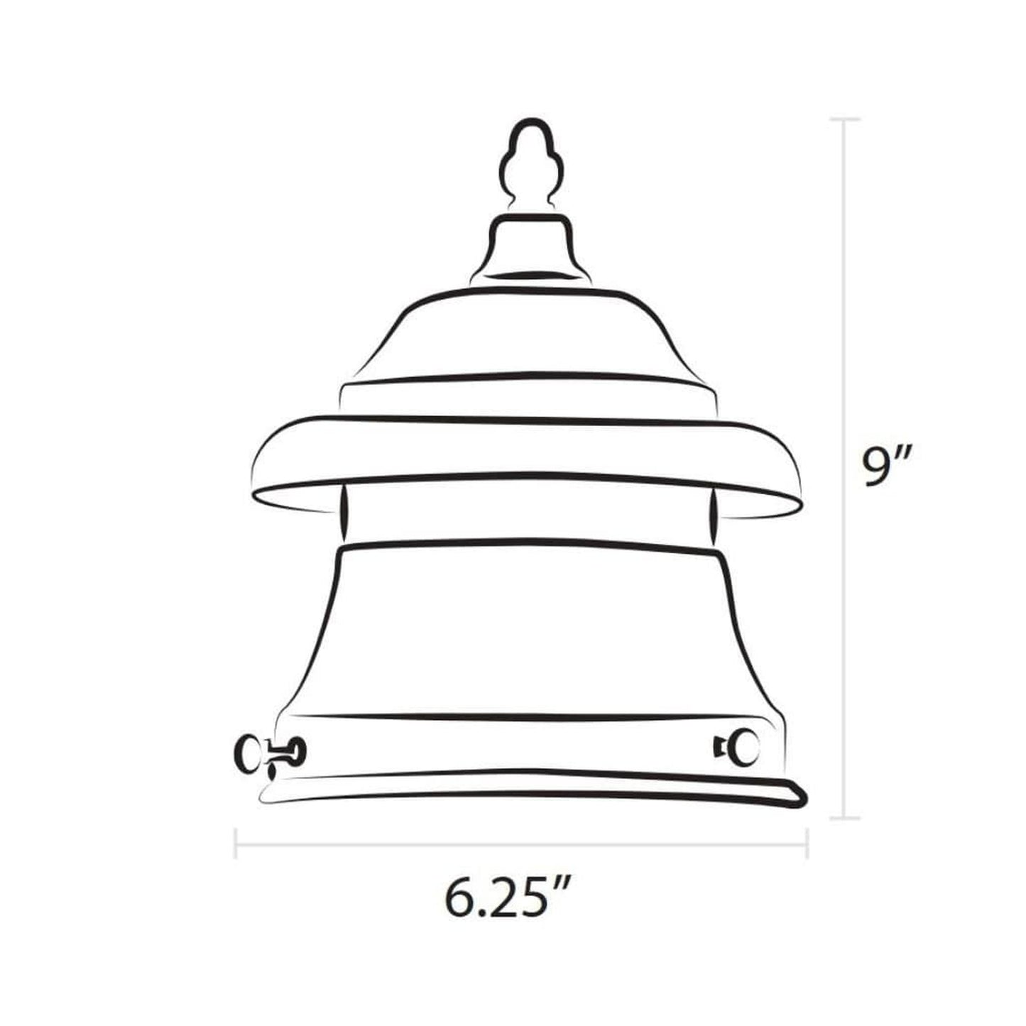 American Gas Lamp Works 6" VTP Powder Coated Spun Aluminum Ventilator