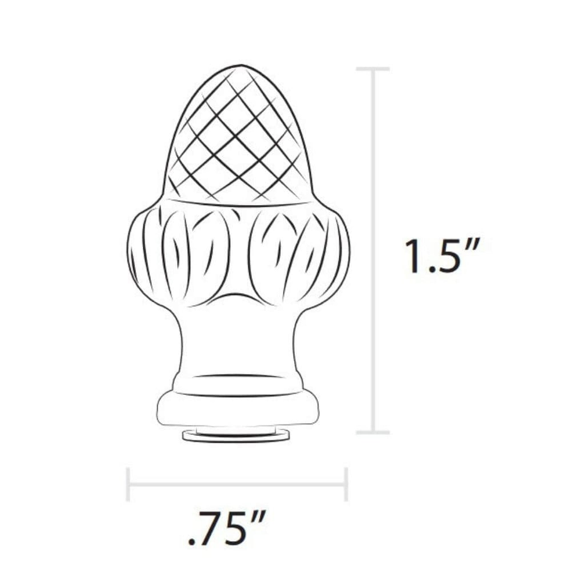 American Gas Lamp Works Acorn Lamp Finial