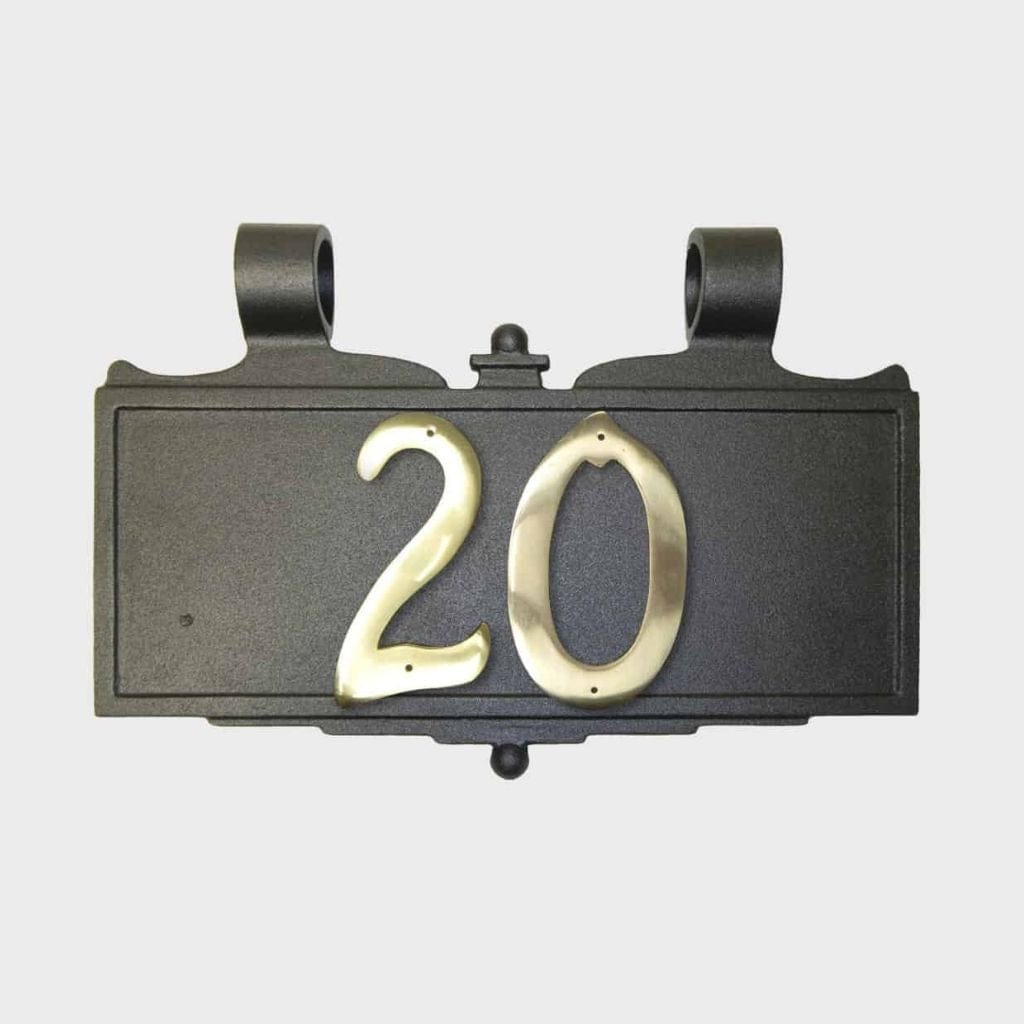 American Gas Lamp Works BRN Brass Numbers for Hanging Address Plaque