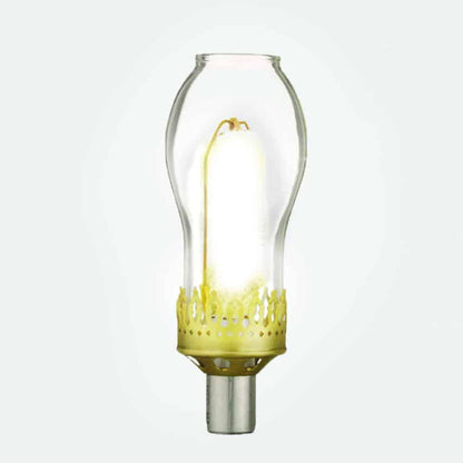 American Gas Lamp Works Bavarian 1200H 14" Noble Bronze Residential Post Mount Aluminum Propane Gas Lamp With Single Upright Gas Mantle Light Assembly, Beveled Tempered Glass Panes and Loop Finial