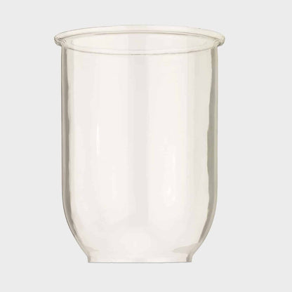 American Gas Lamp Works Boulevard 3600H 18" White Estate Post Mount Aluminum Natural Gas Lamp With Single Upright Gas Mantle Light Assembly, Clear Glass Globe, Ventilator, Spun Aluminum Dome, and Side Arms