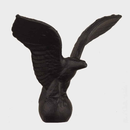 American Gas Lamp Works Cosmopolitan 1600R 14" Nouveau Silver Residential Pier Mount Aluminum Natural Gas Lamp With Single Open Flame Burner With Electric Igniter Light Assembly, Frosted Tempered Glass Panes and Cast Eagle Finial