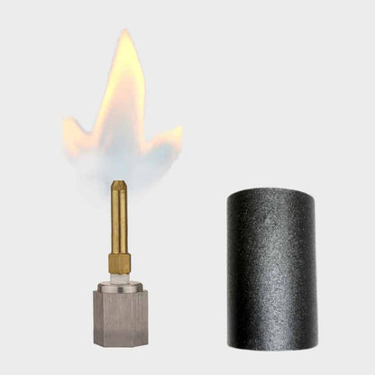 American Gas Lamp Works Essex 1900H 11" White Residential Post Mount Aluminum Natural Gas Lamp With Single Open Flame Burner Light Assembly, Flat Tempered Glass Panes and Cast Eagle Finial