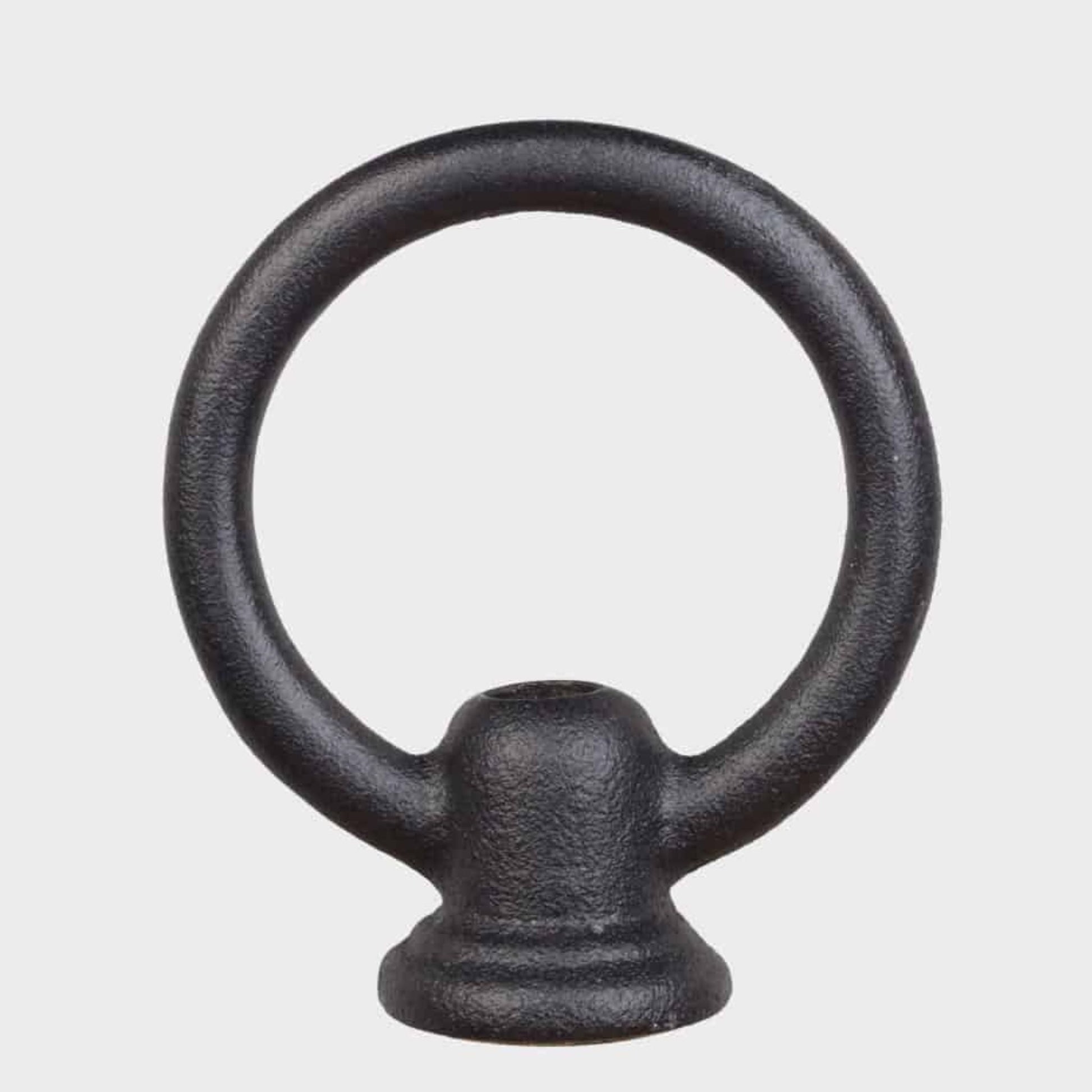 American Gas Lamp Works Grand Vienna 3100W 17" Mid-Size Timeless Black Wall Mount Aluminum Natural Gas Lamp With Single Upright Gas Mantle Light Assembly, Flat Tempered Glass Panes and Loop Finial