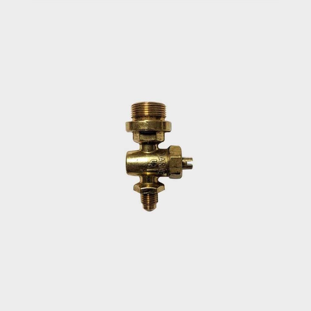 American Gas Lamp Works VL2 Brass Valve for OF3 and OF4 Open Flame Burners