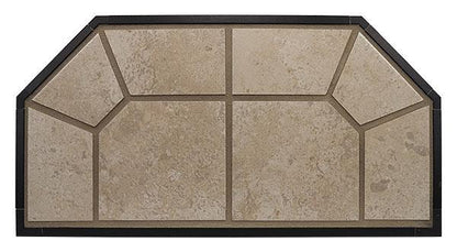 American Panel Traditional 32" x 32" Standard Carmel Original Edge Type 2 Ceramic Hearth Board