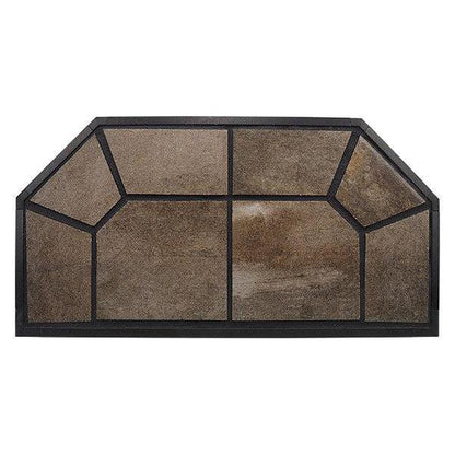 American Panel Traditional 36" x 36" Standard Imperial Black Original Edge Type 2 Ceramic Hearth Board