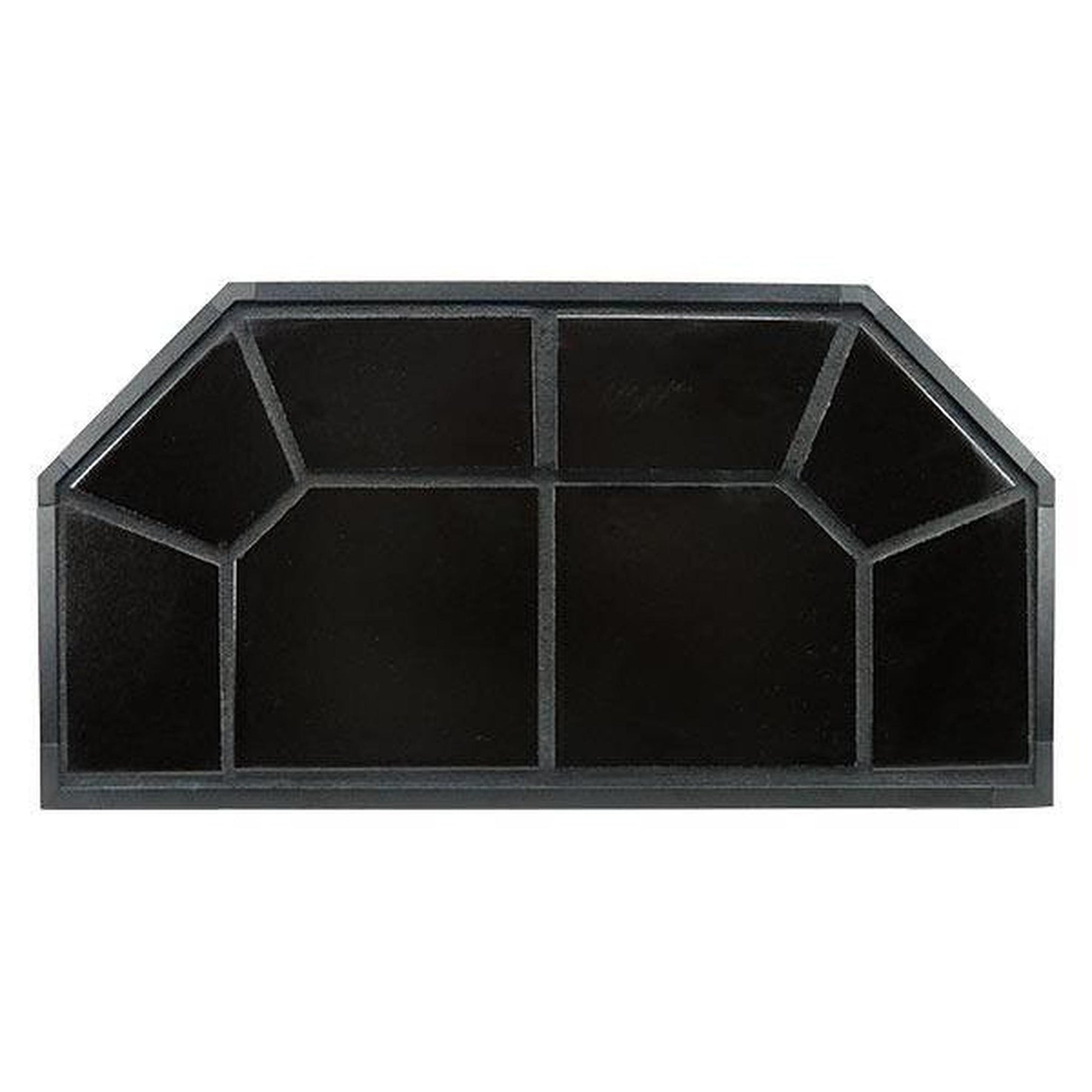American Panel Traditional 40" x 40" Standard Black Jack Colonial Edge Type 2 Ceramic Hearth Board