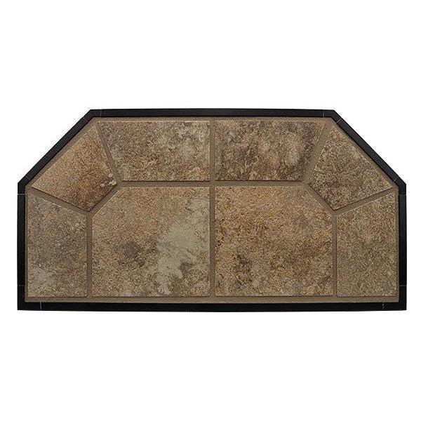 American Panel Traditional 40" x 40" Standard Desert Storm Colonial Edge Type 2 Ceramic Hearth Board