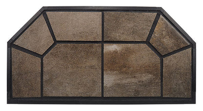 American Panel Traditional 40" x 40" Standard Imperial Black Original Edge Type 2 Ceramic Hearth Board