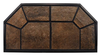 American Panel Traditional 48" x 48" Corner Autumn Colonial Edge Type 2 Ceramic Hearth Board