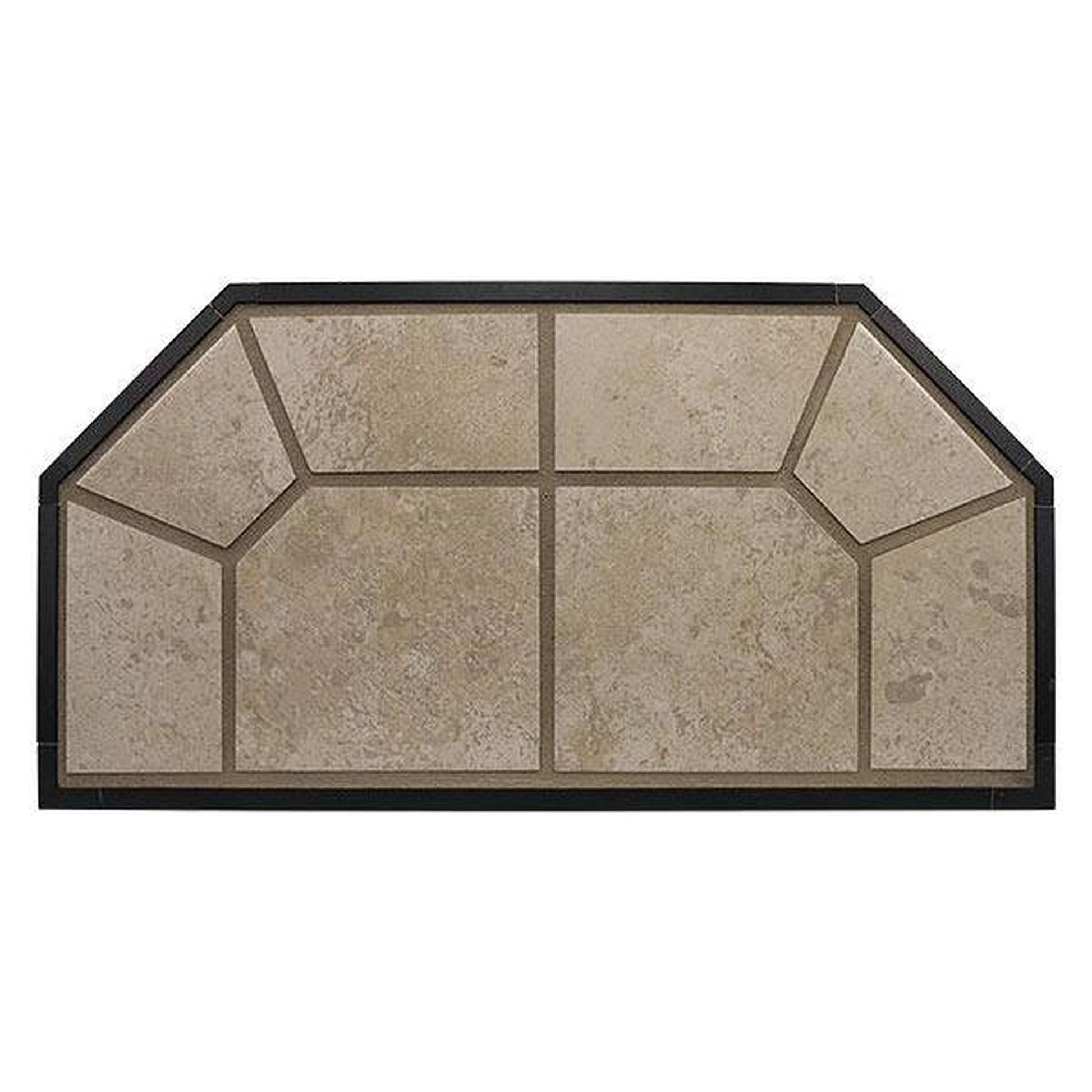American Panel Traditional 48" x 48" Standard Carmel Original Edge Type 2 Ceramic Hearth Board