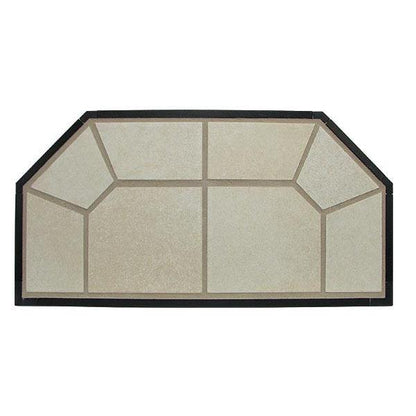 American Panel Traditional 48" x 48" Standard Lake Sand Original Edge Type 2 Ceramic Hearth Board