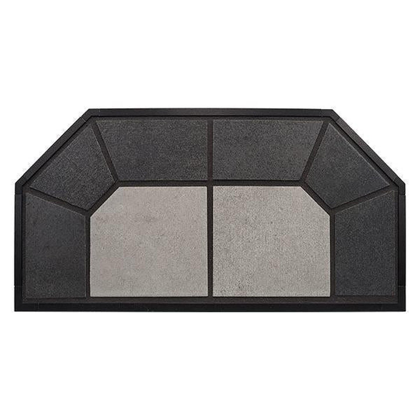 American Panel Traditional 48" x 48" Standard Night Shadow Original Edge Type 2 Ceramic Hearth Board