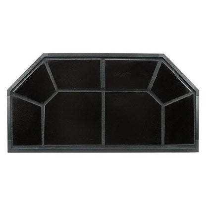American Panel Traditional 60" x 60" Standard Black Jack Original Edge Type 2 Ceramic Hearth Board