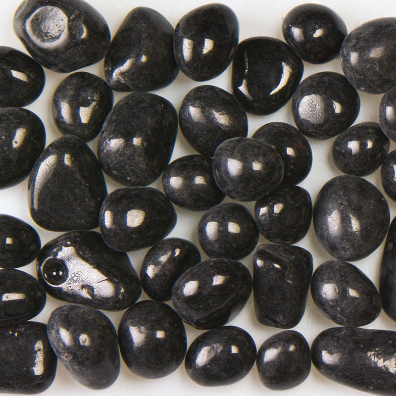 American Specialty Glass Black Licorice Size 2 Jelly Bean Glass - 1 Lb