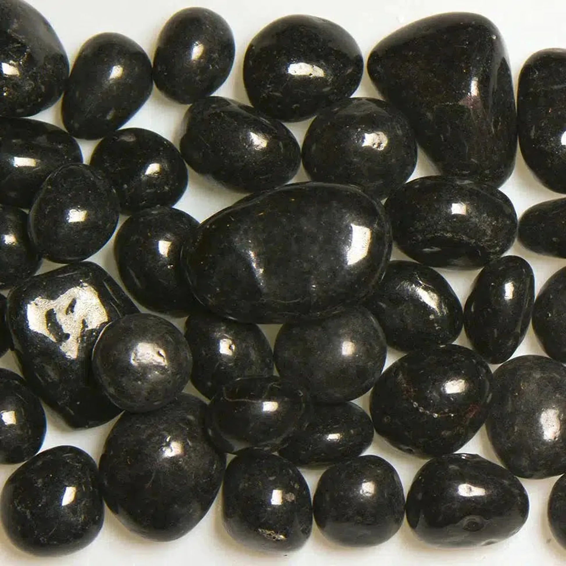 American Specialty Glass Black Licorice Size 3 Jelly Bean Glass - 10 Lbs