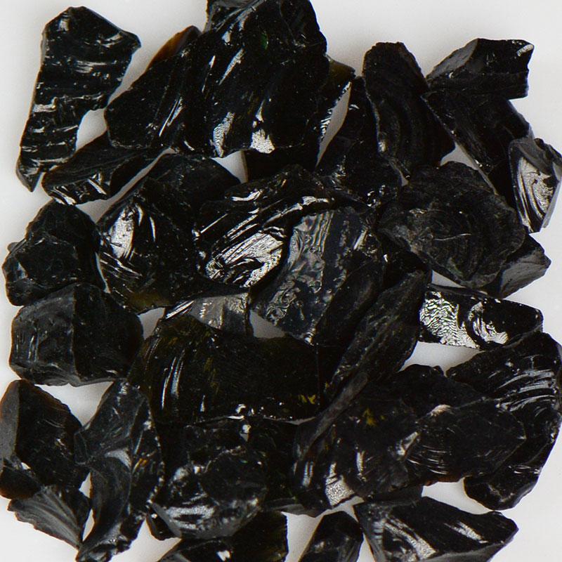 American Specialty Glass Black Size 2 Terrazzo Glass - 10 Lbs