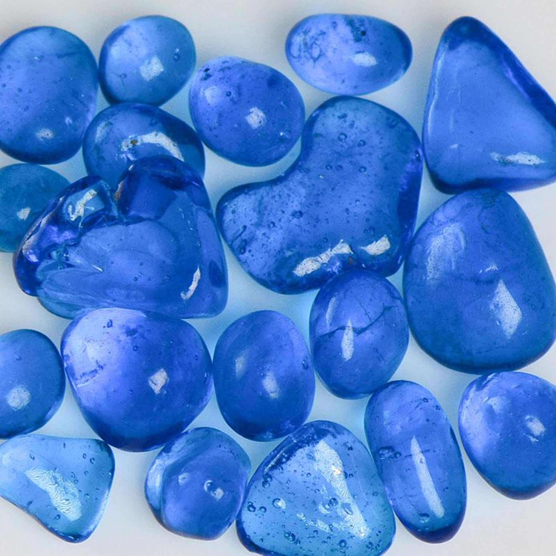 American Specialty Glass Blue Raspberry Size 3 Jelly Bean Glass - 1 Lb
