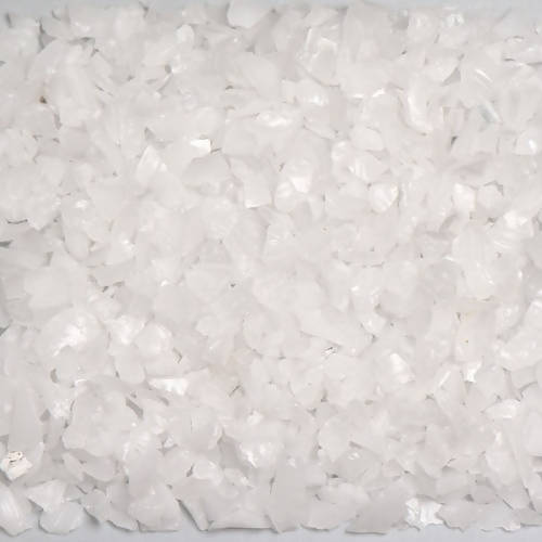 American Specialty Glass Chunky White Size 0 Tumbled Terrazzo Glass - 25 Lbs