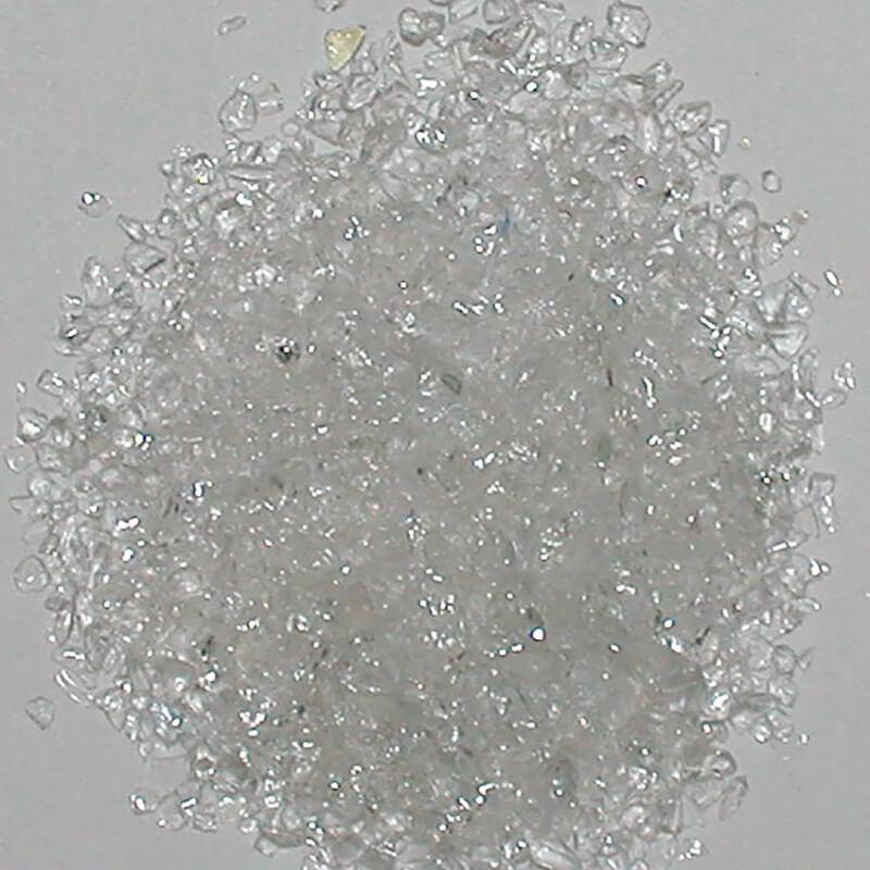American Specialty Glass Clear Plate Size 00 Tumbled Terrazzo Glass - 1 Lb