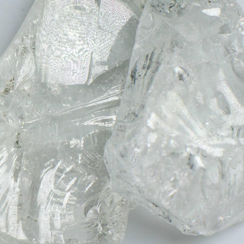 American Specialty Glass Crystal Clear Large Tumbled Landscape Glass - 50 Lbs