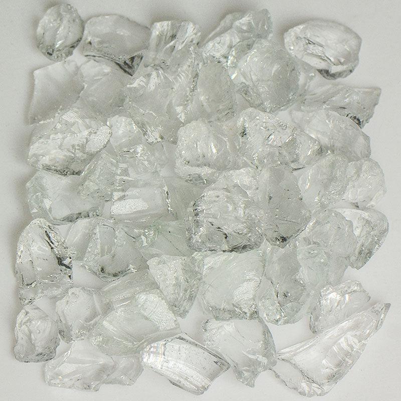 American Specialty Glass Crystal Clear Size 2 Terrazzo Glass - 25 Lbs
