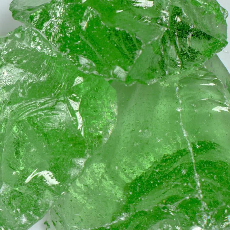American Specialty Glass Crystal Green Large Tumbled Landscape Glass - 50 Lbs