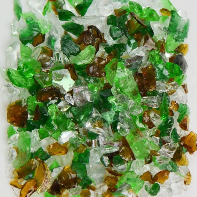 American Specialty Glass Earthtone Mix Size 1 Terrazzo Glass - 25 Lbs