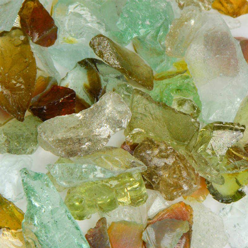 American Specialty Glass Jewel Mix Small Tumbled Landscape Glass - 1 Lb