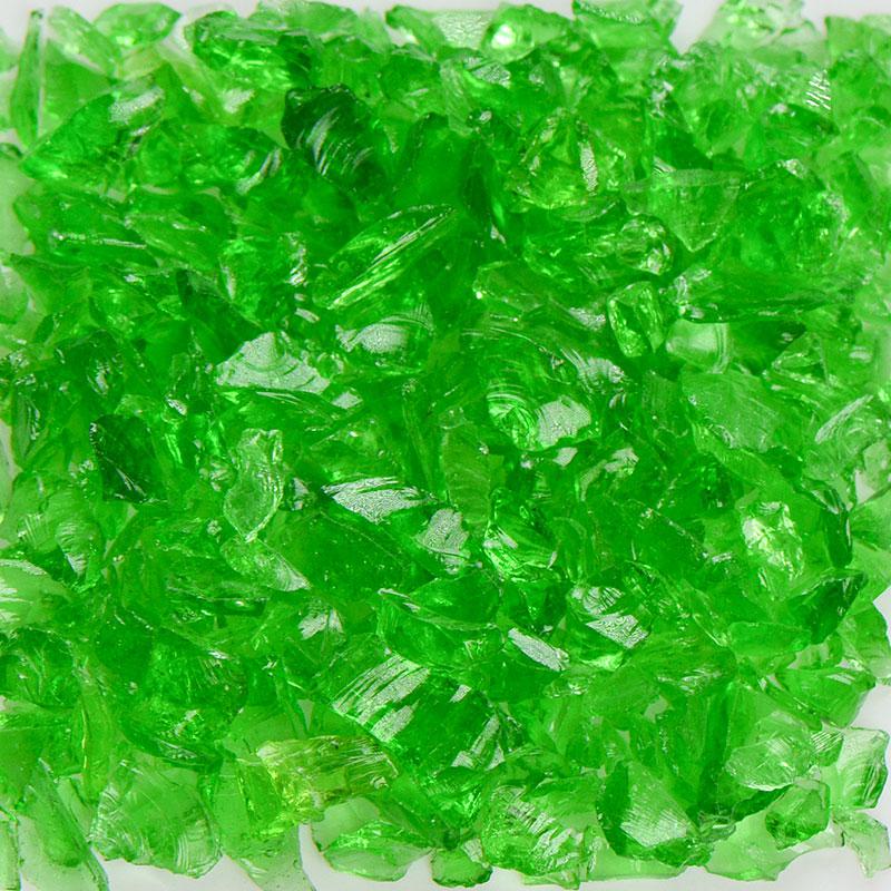 American Specialty Glass Light Green Size 1 Tumbled Terrazzo Glass - 25 Lbs