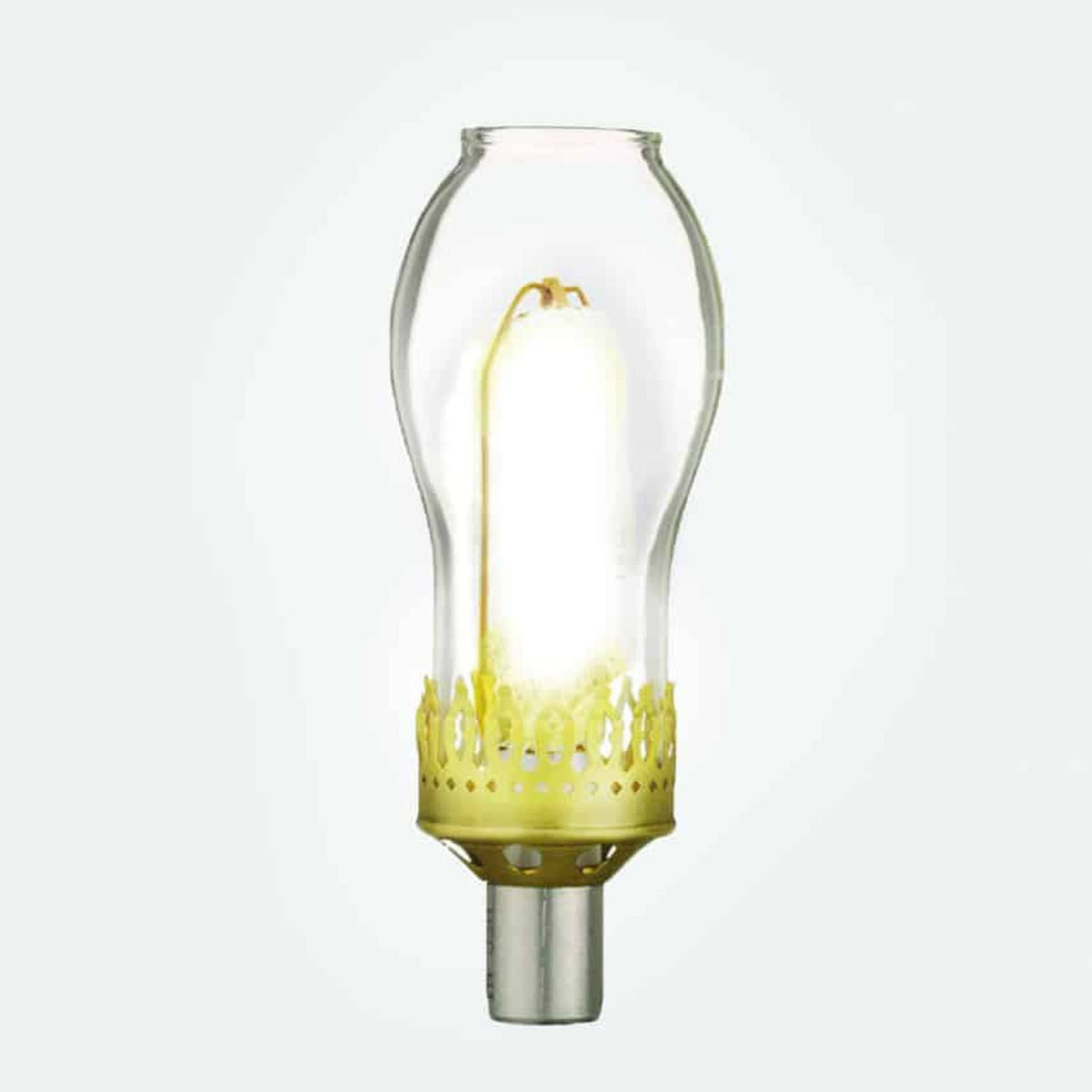 American Gas Lamp Works Contemporary 1800W 22" Weather Green Residential Wall Mount Aluminum Natural Gas Lamp With Single Upright Gas Mantle Light Assembly, Frosted Tempered Glass Panes and Spike Finial