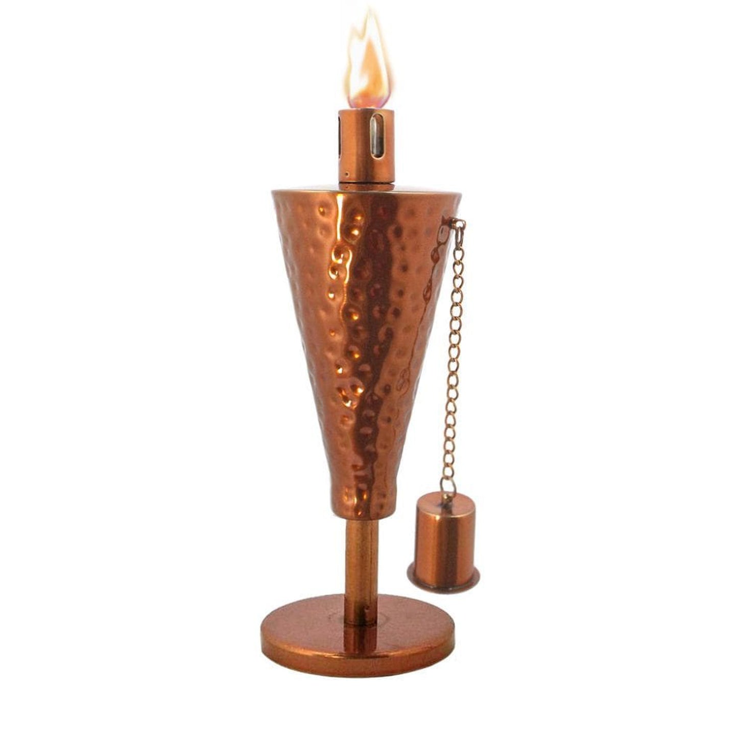 Anywhere Fireplace 10" Copper Garden Torch – Table Top-Hammered Cone (1 pc)
