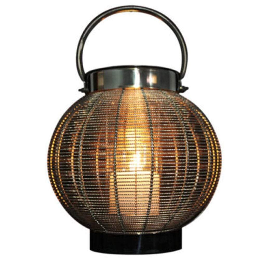 Anywhere Fireplace 10" Silver Jupiter Fireplace/Lantern – 2 in 1 Design