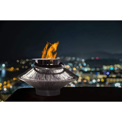 Anywhere Fireplace 13" Silver Saturn Fireplace/Lantern – 2 in 1 Design