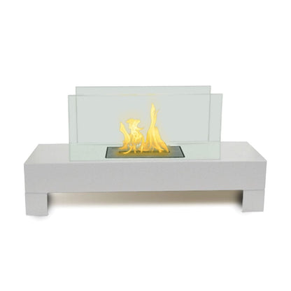 Anywhere Fireplace 31" White Gramercy Indoor/Outdoor Floor standing Fireplace