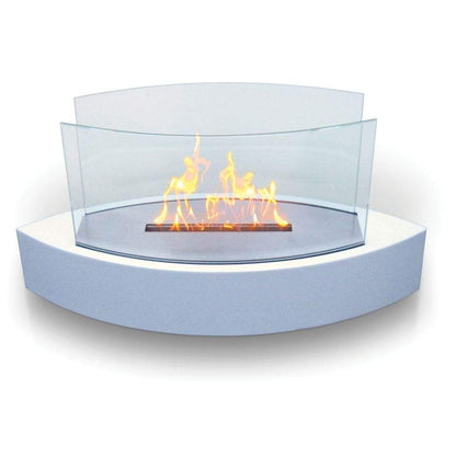 Anywhere Fireplace 8" White Lexington Tabletop Bio-ethanol Fireplace