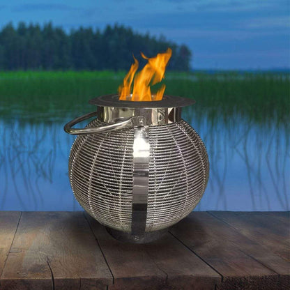 Anywhere Fireplace Jupiter 10" Round 2-in-1 Design Gel Fuel Fireplace/Lantern