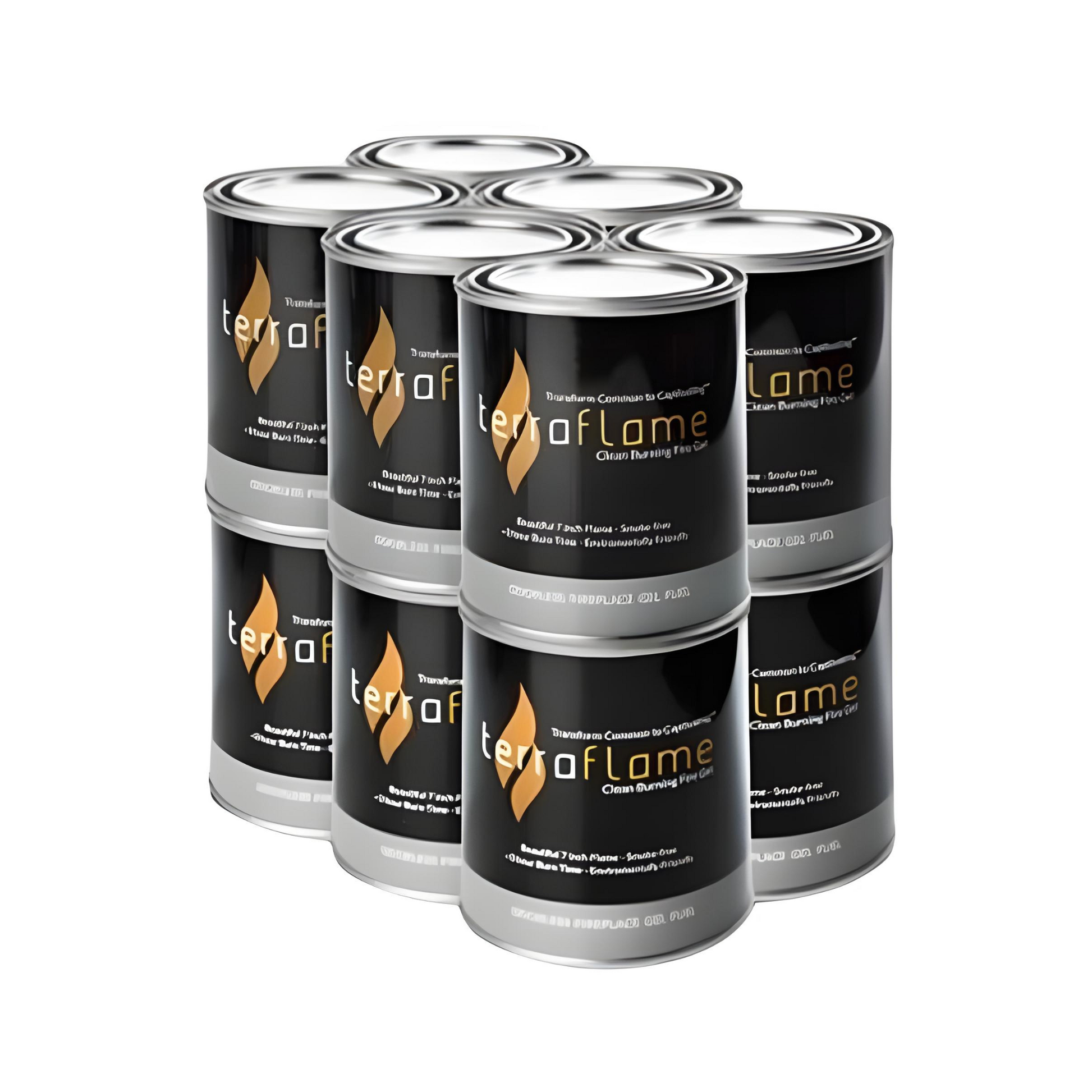 Anywhere Fireplace TerraFlame 13OZ 12-Pack Gel Fuel Cans Powered by SunJel
