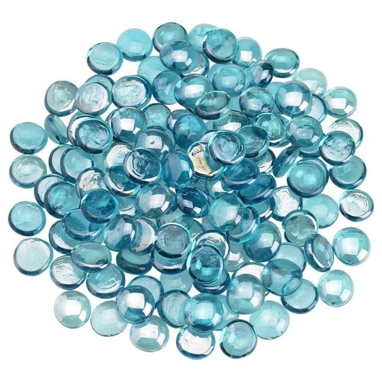 Aqua Blue Luster Fire Beads, 10 lb. in Jar