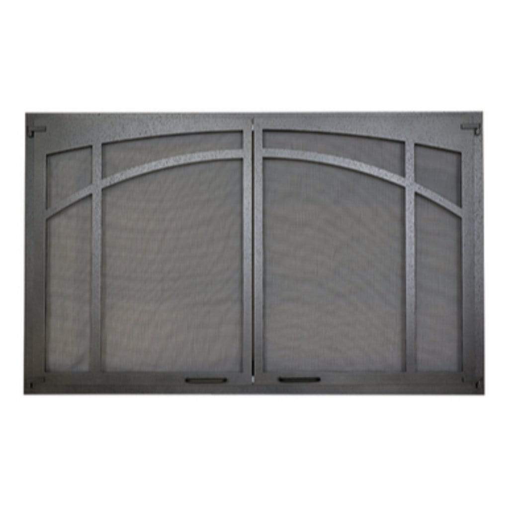 Astria Arched Screen Door, Textured Iron