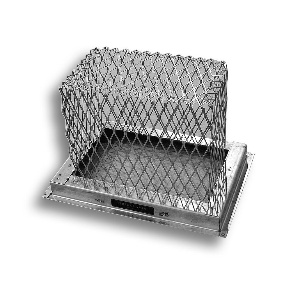 BDM Chim-A-Lator 12" x 16" Stainless Steel Spark Arrestor with 3/4" Mesh