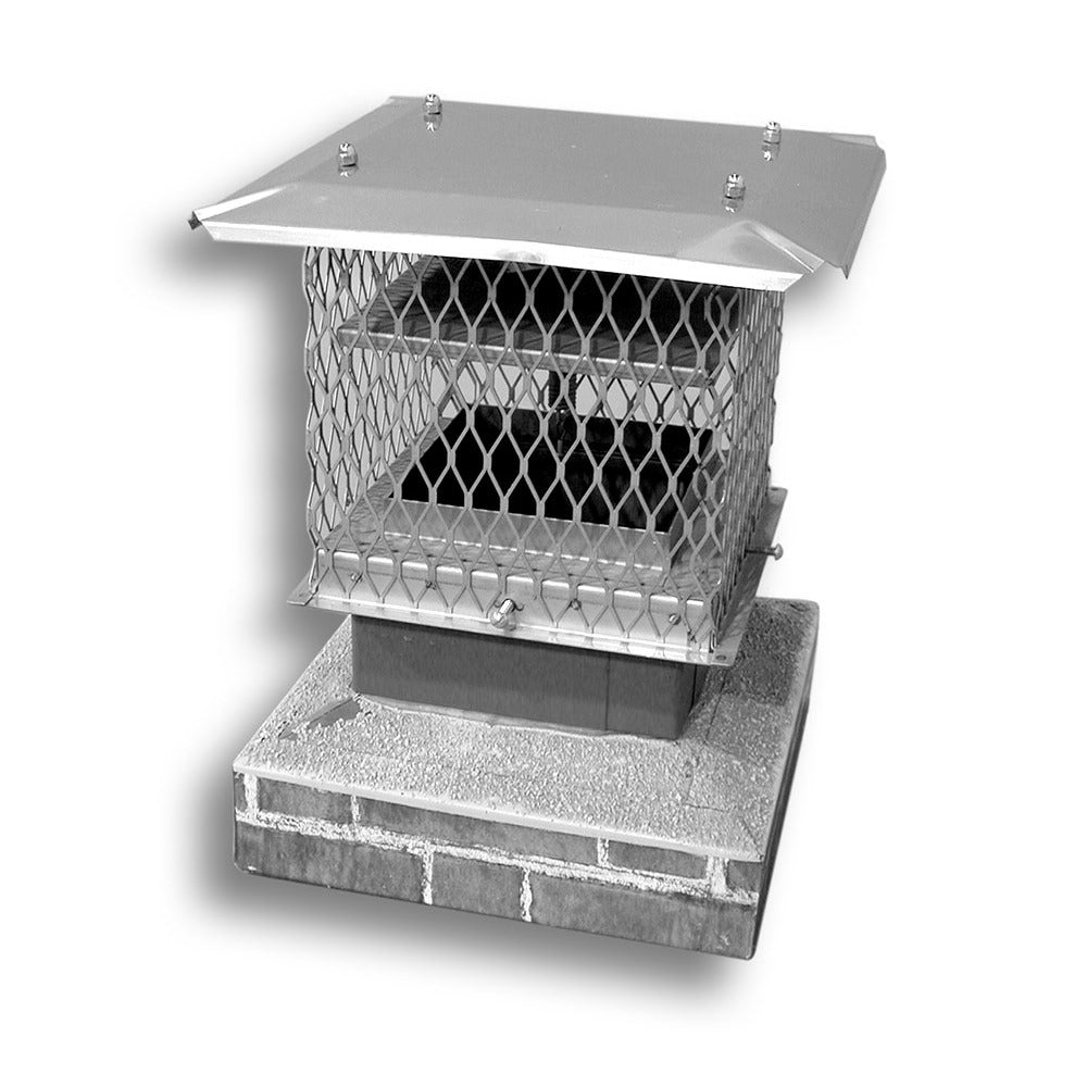 BDM Chim-A-Lator 13" x 13" Deluxe Fireplace Damper with 3/4" Mesh