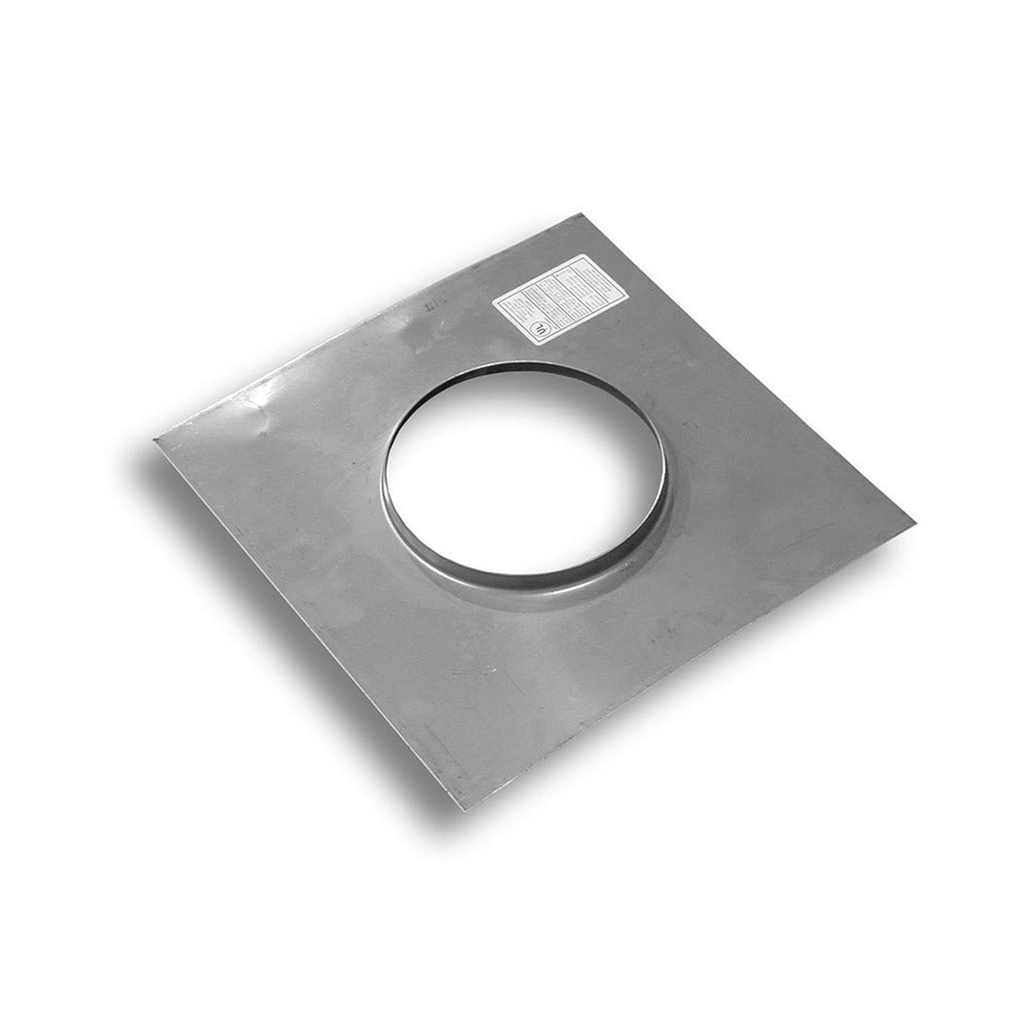 BDM Dalsin Line 24" x 24" 18 Gauge Stainless Steel Support Plate with 1/2" Collar