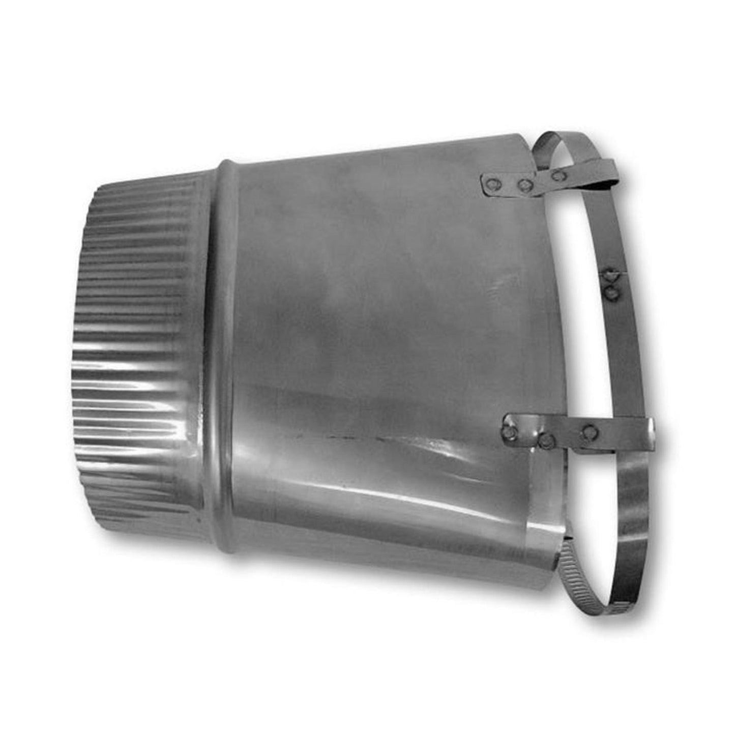 BDM Dalsin Line 6" to 6" Stainless Steel Oval to Round Flex Adapter