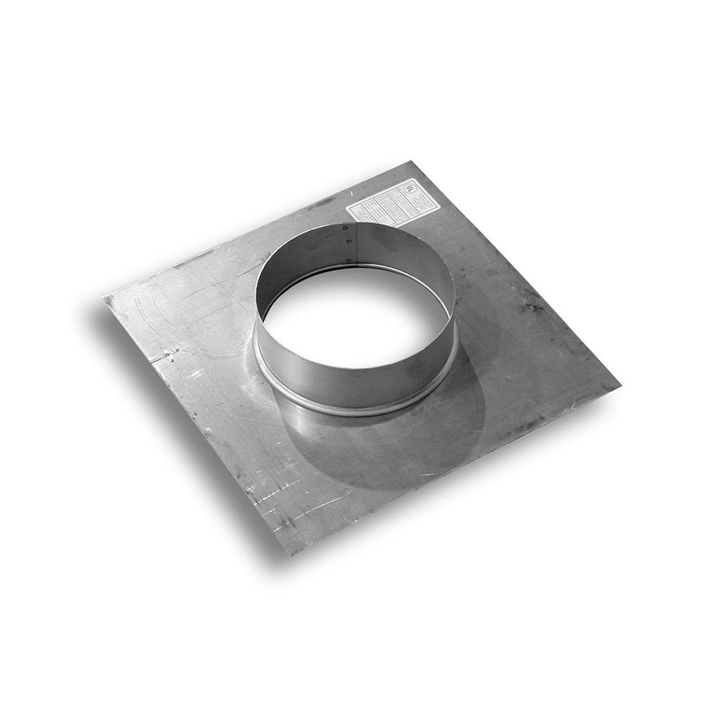 BDM Dalsin Line 9" x 13" 18 Gauge Stainless Steel Support Plate with 2" Collar