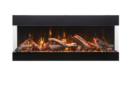Amantii Tru View Bespoke 45" 3 Sided Indoor / Outdoor Electric Fireplace