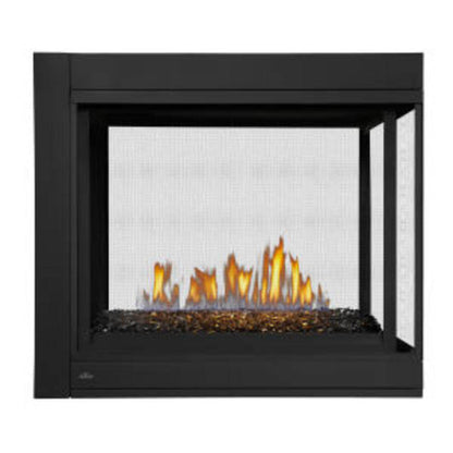 Napoleon Ascent Multi-View 43" Electronic Ignition, Natural Gas Direct Vent Peninsula Fireplace With Glass Ember Bed