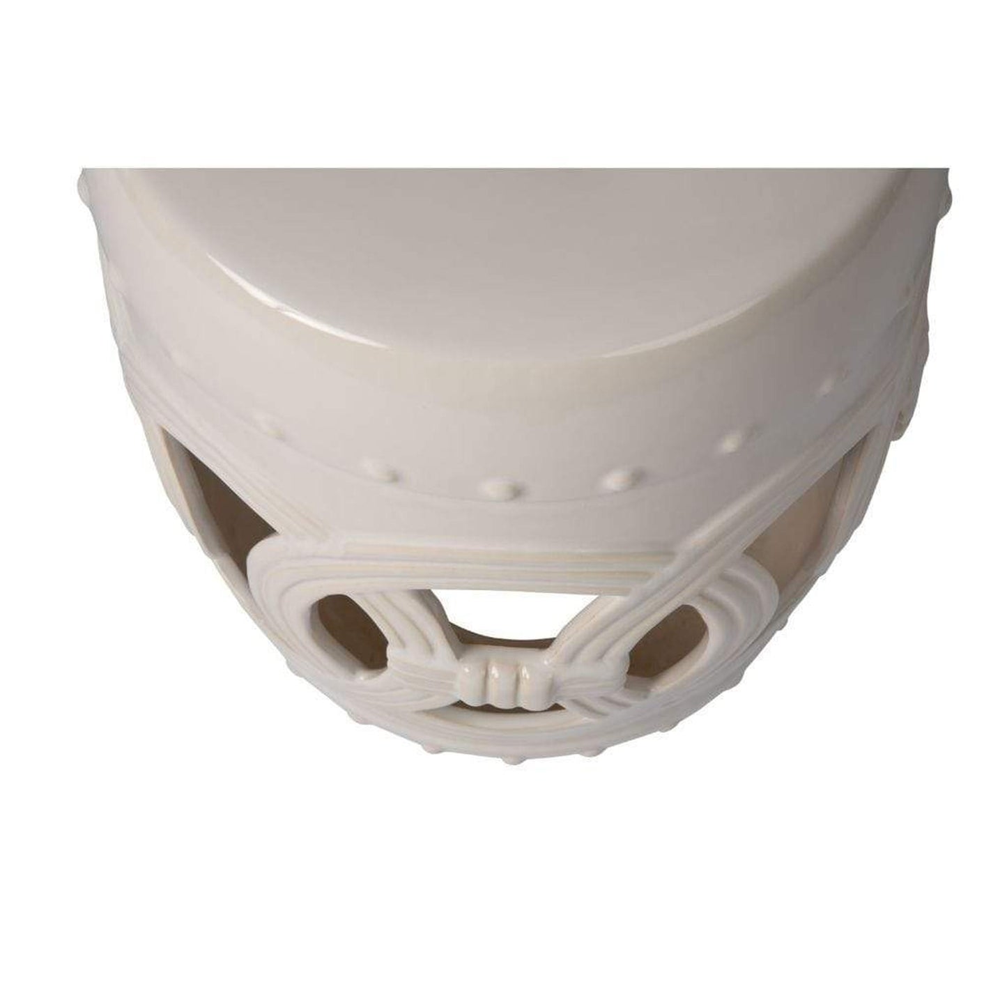 Balkene Home 14" Large Medallion Ceramic Garden Stool/Table by Fire Sense