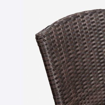 Balkene Home 20" Morgan Outdoor Wicker Stacking Chair (Set of 4) by Fire Sense